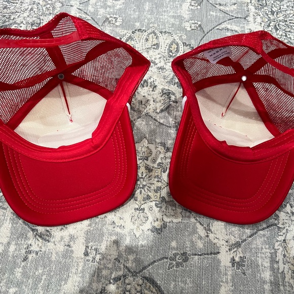 Two GMC Red Mesh Caps - Picture 3 of 4